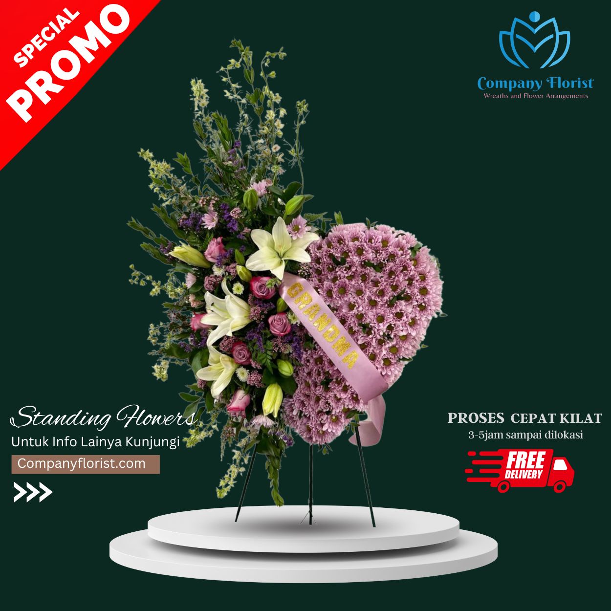 Standing Flower Love Signature Design